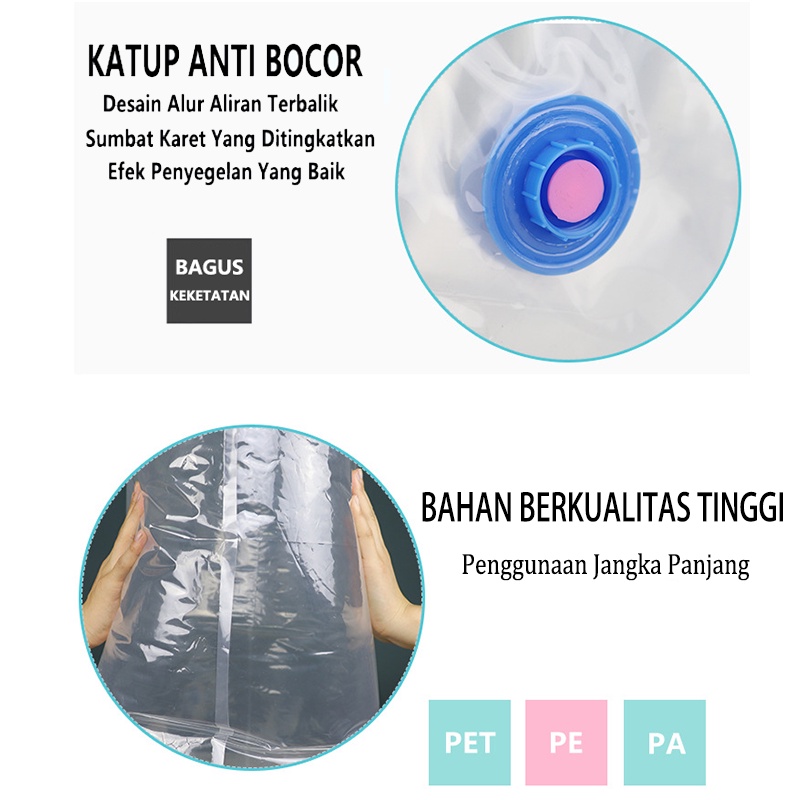 Organizer Kompresi Vakum Plastik / Tas Travel Kompresi Penyimpanan