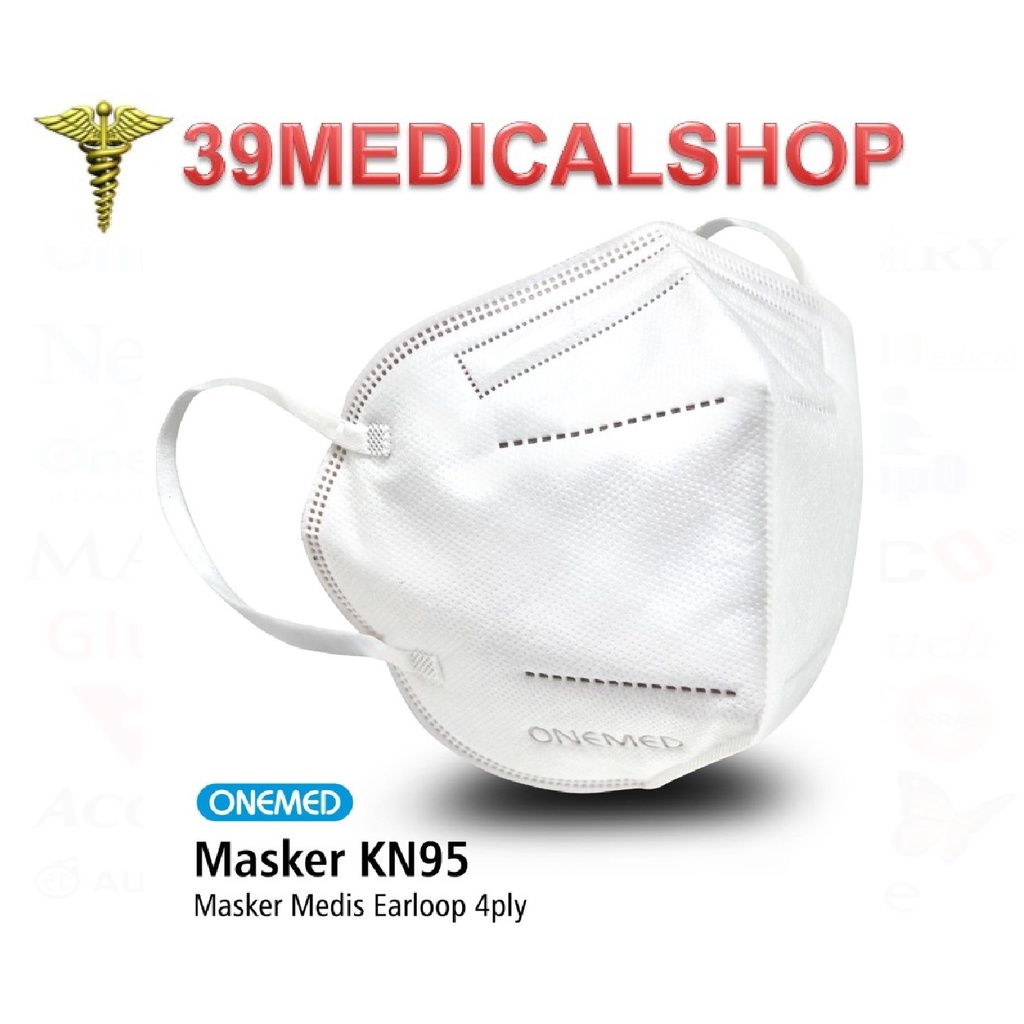 MASKER KN95 ONEMED DEWASA 4PLY BOX ISI 20PCS