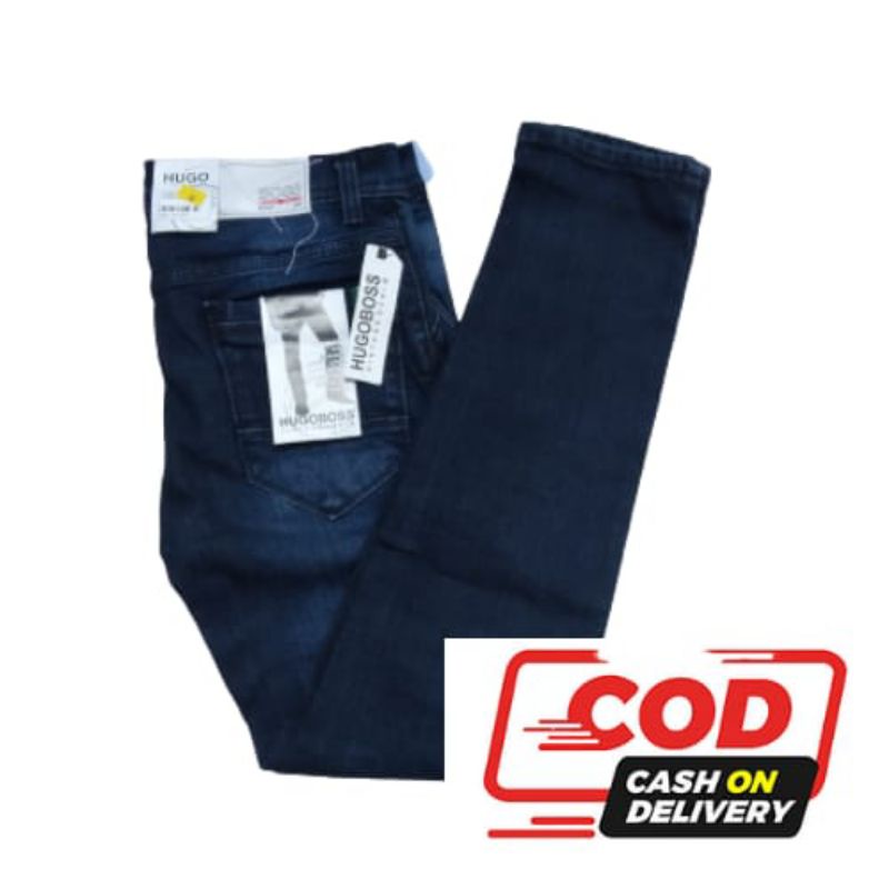 Celana panjang jeans pria/ celana slim fit jeans pensil skinny