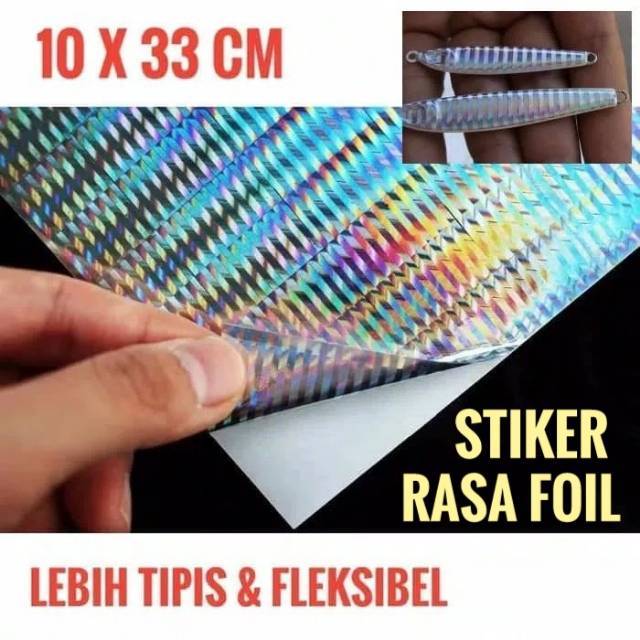  Stiker  Hologram  Impor Tipis Fleksibel bahan PET Metal Jig 