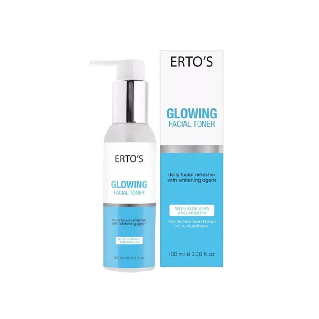 ERTOS Glowing Series Toner BPOM Original 100% Pembersih Wajah Glowing Cerah Bersinar