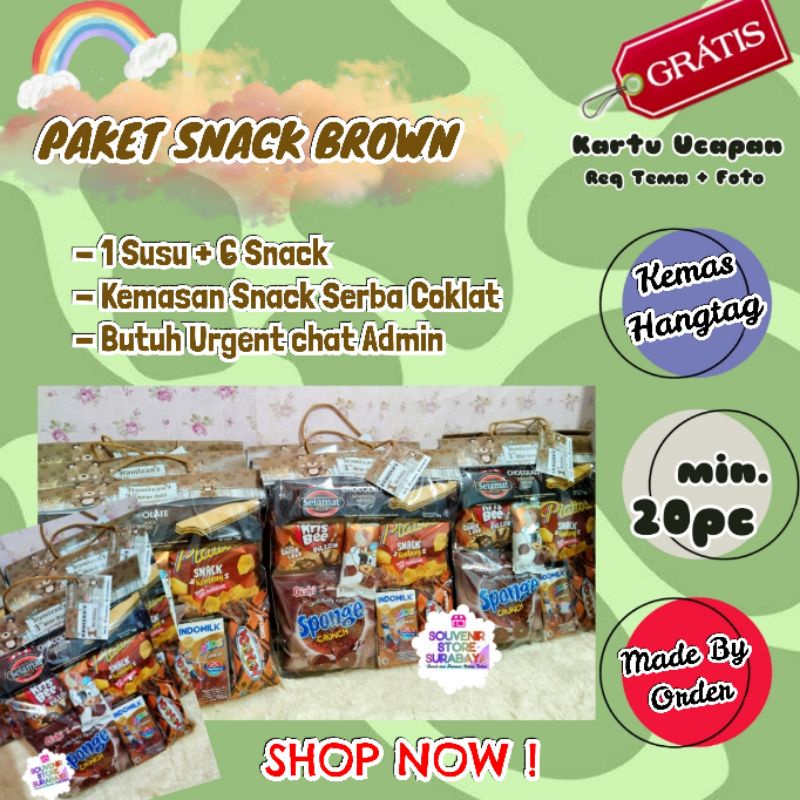 Snack Ulang Tahun / Paket snack Murah / Snack Ultah Surabaya/ Snack Coklat / Bingkisan Ultah custom