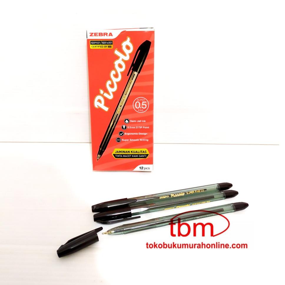 

titx BOLPEN ZEBRA PICCOLO 0.5 BLACK PACK / PEN ZEBRA PICCOLO / BALLPOINT PICCOLO vpbm392