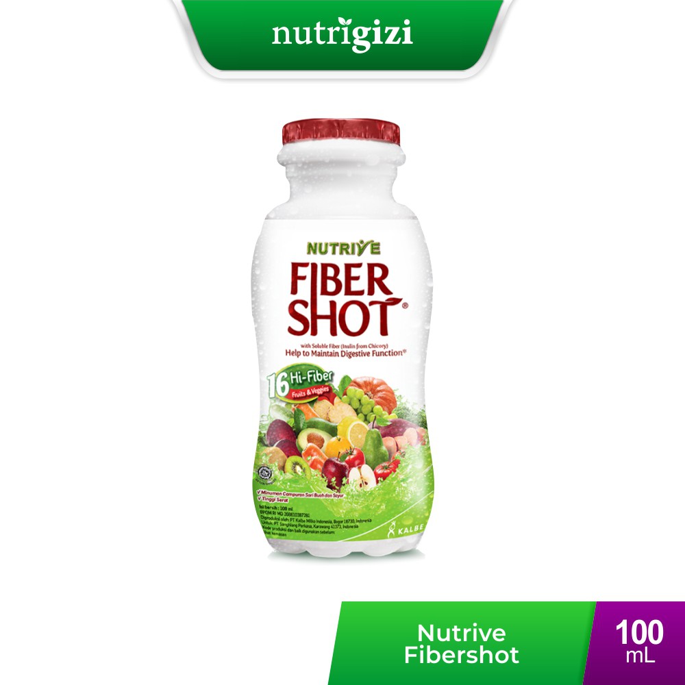 

Nutrigizi | Nutrive Fibershot 100 ml Minuman Serat Tinggi Alami dari Buah Sayur Kesehatan Pencernaan