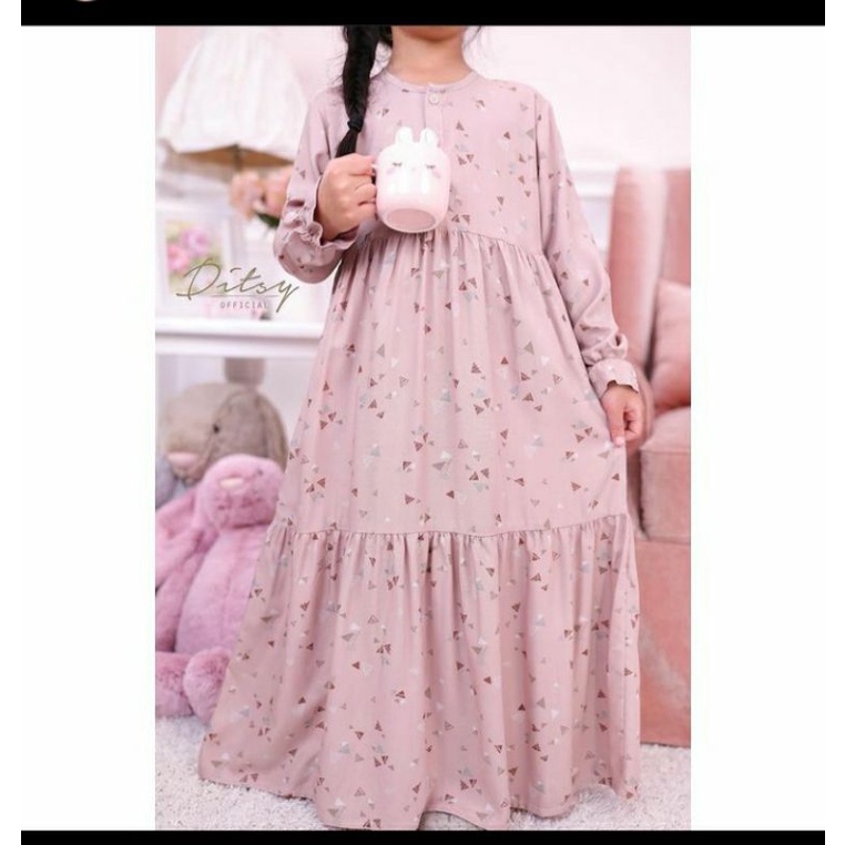 DITSY LITTLE NAVYA DUSTY PINK size 6 bajan visprem