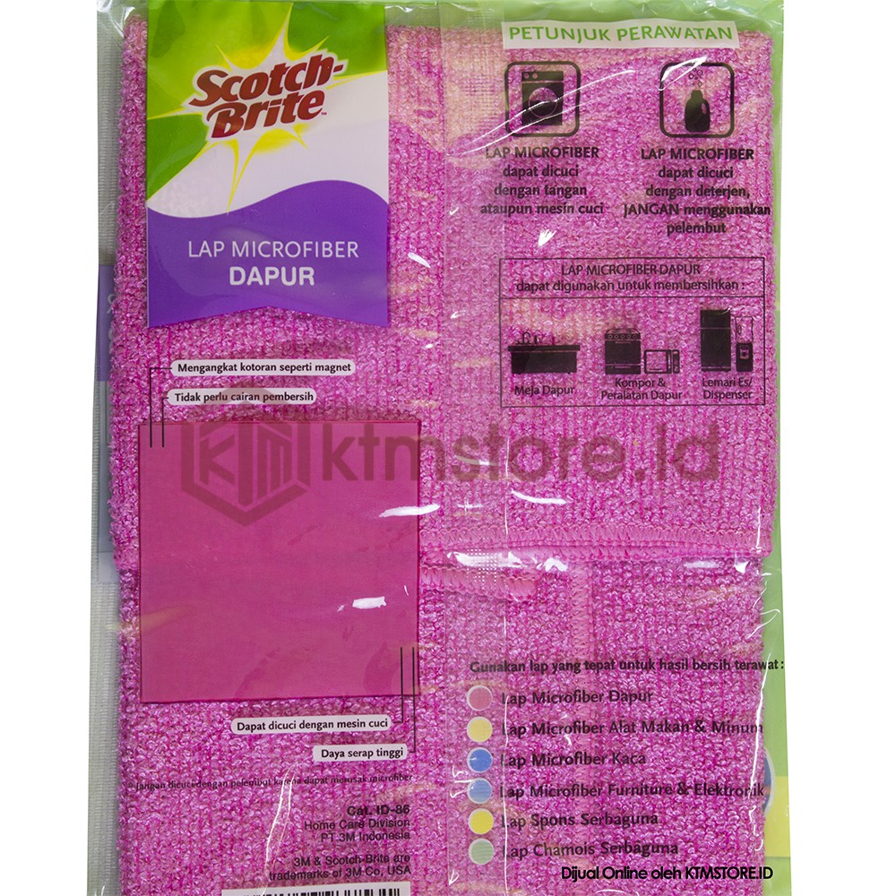 3M Scotch Brite Lap Dapur Microfiber Bahan Kain ID-86