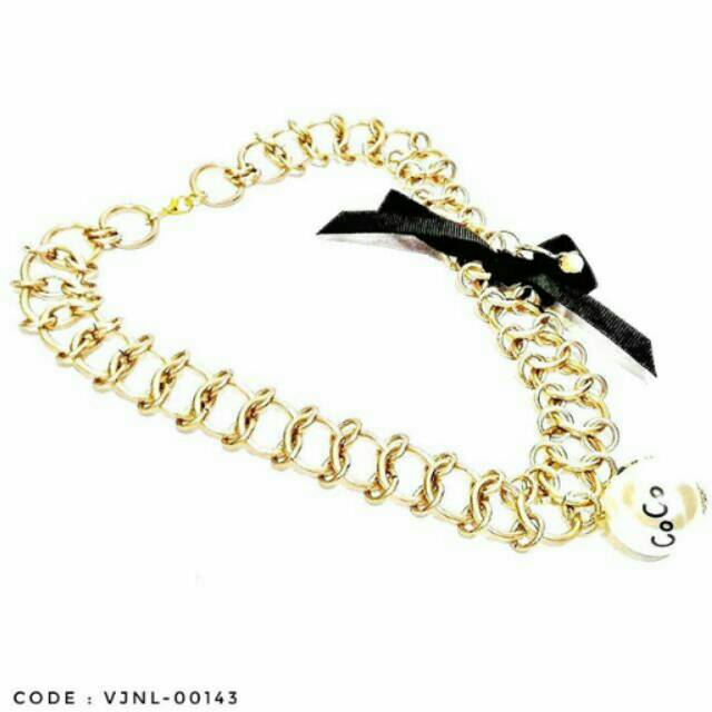 Kara Ribbon Necklace | Kalung Import