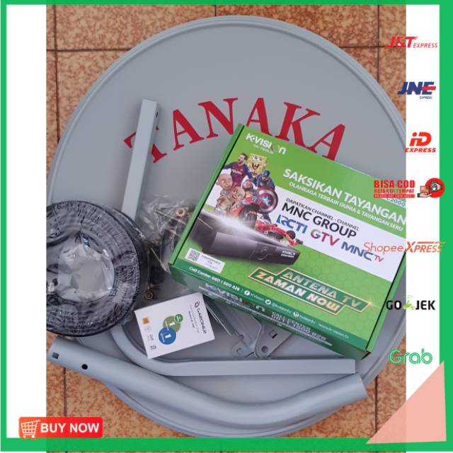 [[[BISA COD]]] Antena parabola 45cm lengkap receiver K-vision C2000 plus free all chanel