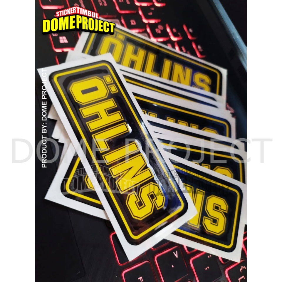 OHLINS STIKER CUTTING SATUAN STIKER BODY MOTOR AKSESORIS SEPEDA MOTOR