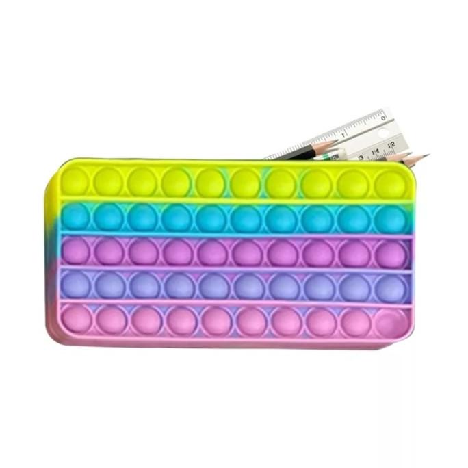 

Tempat Pencil Anak Kotak Pensil Pop It Pelangi Pencil Case Rainbow Fidget