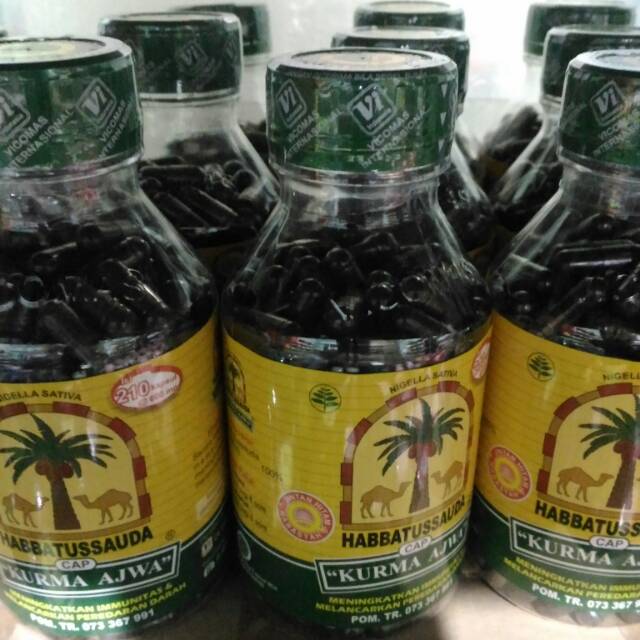 Habbatusauda kurma ajwa 210/habbatusauda ajwa serbuk/habbatusauda 210