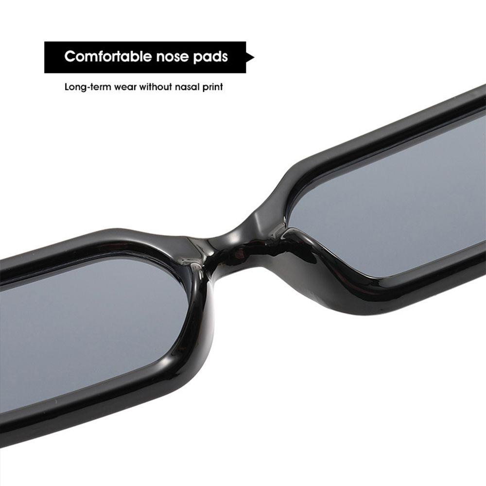 Mxbeauty Kacamata Cyberpunk Fashion Tahan Lama Pelindung Matahari Bingkai Sempit Gaya Hip Hop Wanita Sunglasses