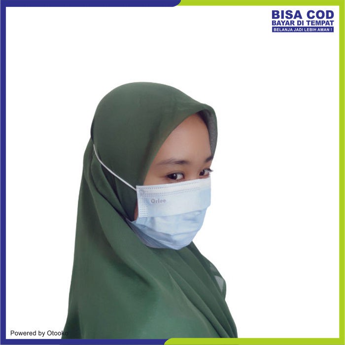 Masker 3 ply Medis Masker Bedah Kemenkes 3ply isi 50pcs Merk Orlee