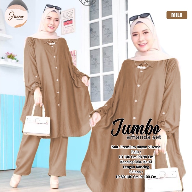 AMANDA ONE SET JUMBO LD140 XXXXXL RAYON ORIGINAL MAYRA