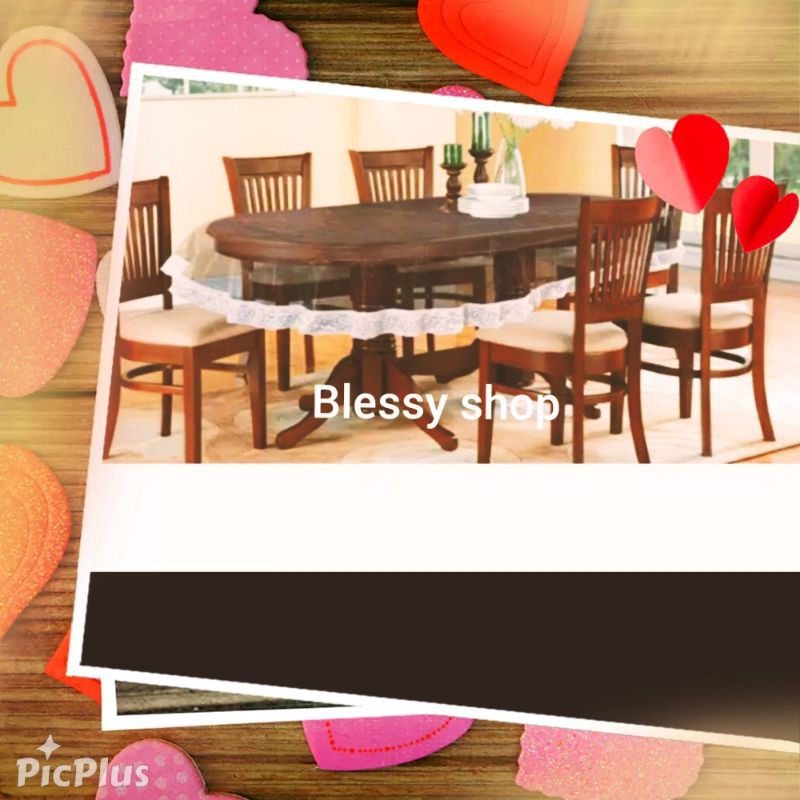 Taplakmejamakan/taplak meja makan plastik bening oval/taplak meja makan meiwa