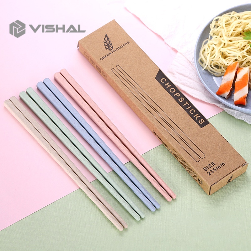 VISHAL Sendok Garpu Sumpit Set / Alat Makan Portable Hadiah Sendok Garpu Set Free BPA VS-74