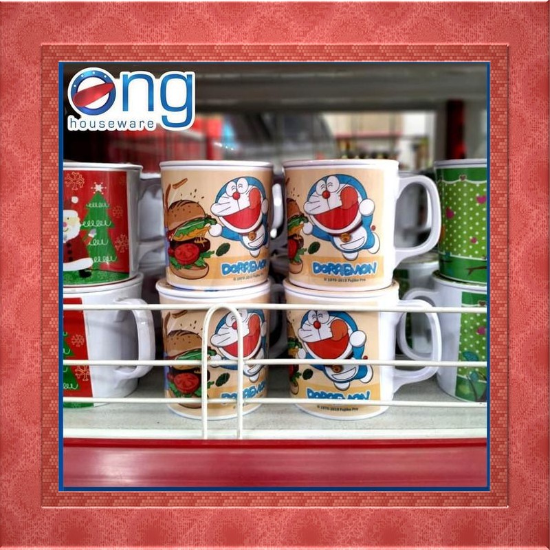 Diskon Mug Gelas Karakter Owl Doraemon + Tutup Melamine Vanda CLF3952-3 . 5 Penawaran Menarik