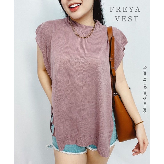 MDLV ~ Freya Vest Rajut Rompi Rajut Outer Rajut Fashion Wanita