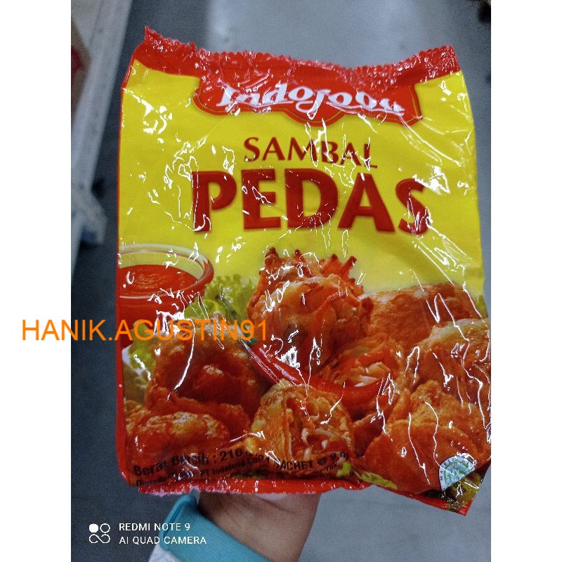 

Saus Sachet Indofood sambal pedas (Isi 24 sachet)