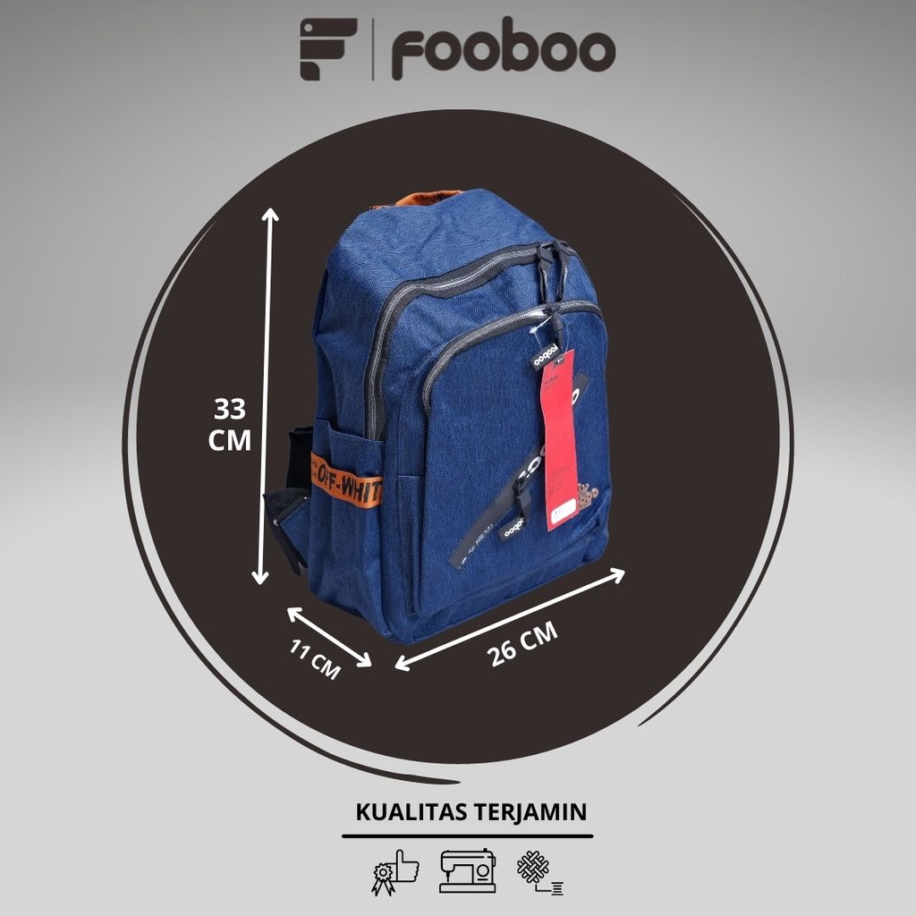 FOOBOO TAS RANSEL BACKPACK WANITA KOREAN STYLE