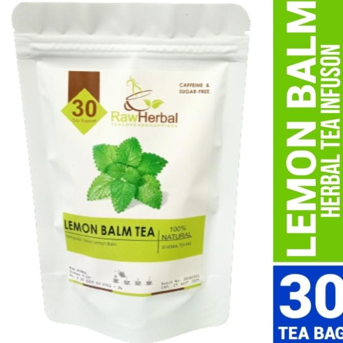 

[ COD ] LEMON BALM TEA : LEMON BALM LEAF / BALM MINT TEA (30 Tea Bag) BIG SALE Kode 232