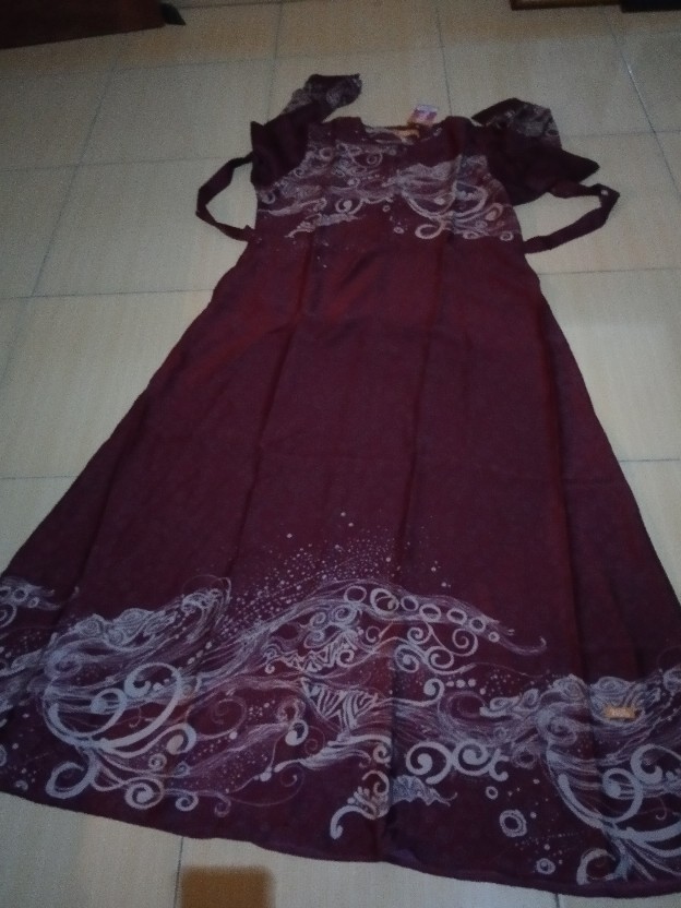 Gamis Batik Anti Kusut Nibras Syari Terbaru Ns 60