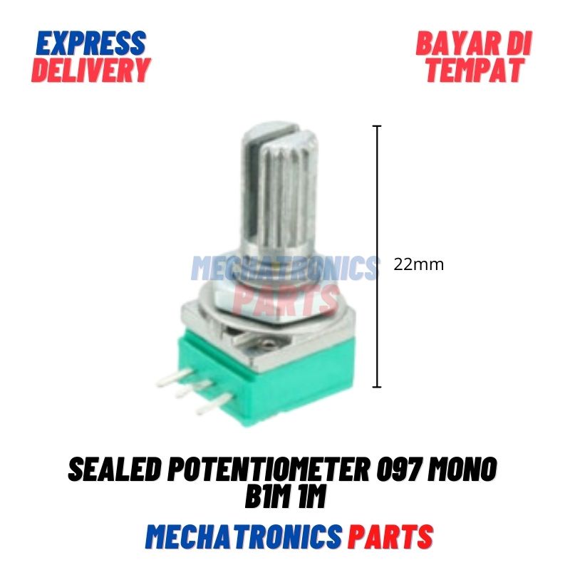 Sealed Potentiometer Potensiometer 097 Potensio Mono B1M 1M