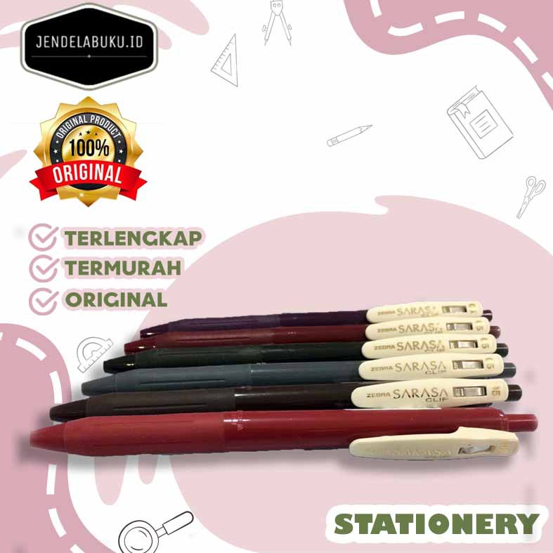 

BALLPOINT / PULPEN / BOLPEN SARASA CLIP 0.5 ZEBRA SERI VINTAGE