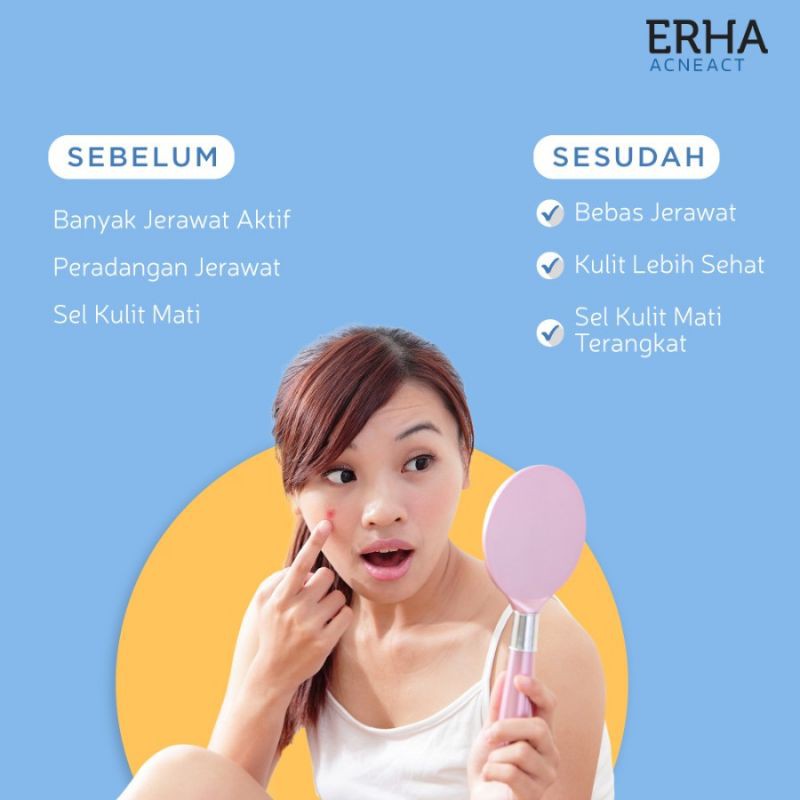 ERHA 21 ACNE SPOT GEL OBAT TOTOL JERAWAT AMPUH HILANGKAN JERAWAT MEMBANDEL