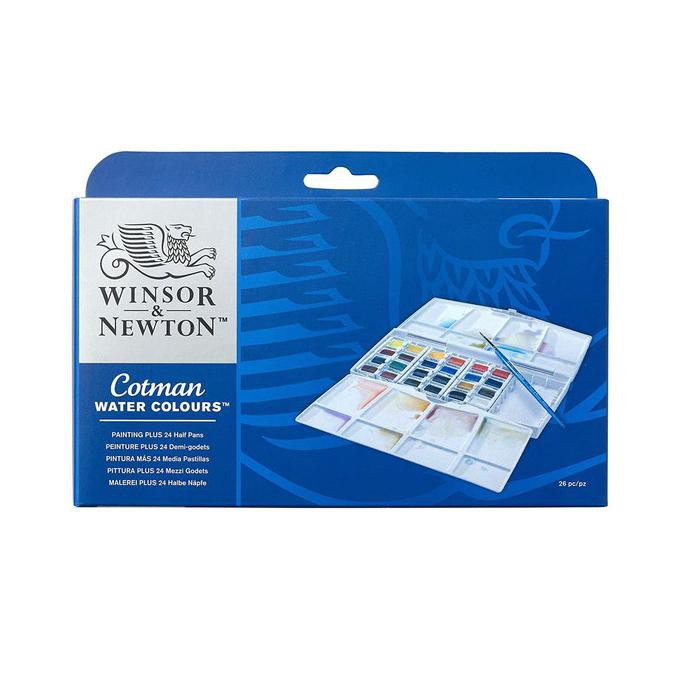 

Update! Cotman Water Colours Painting Plus 24 Half Pan Set Terpercaya