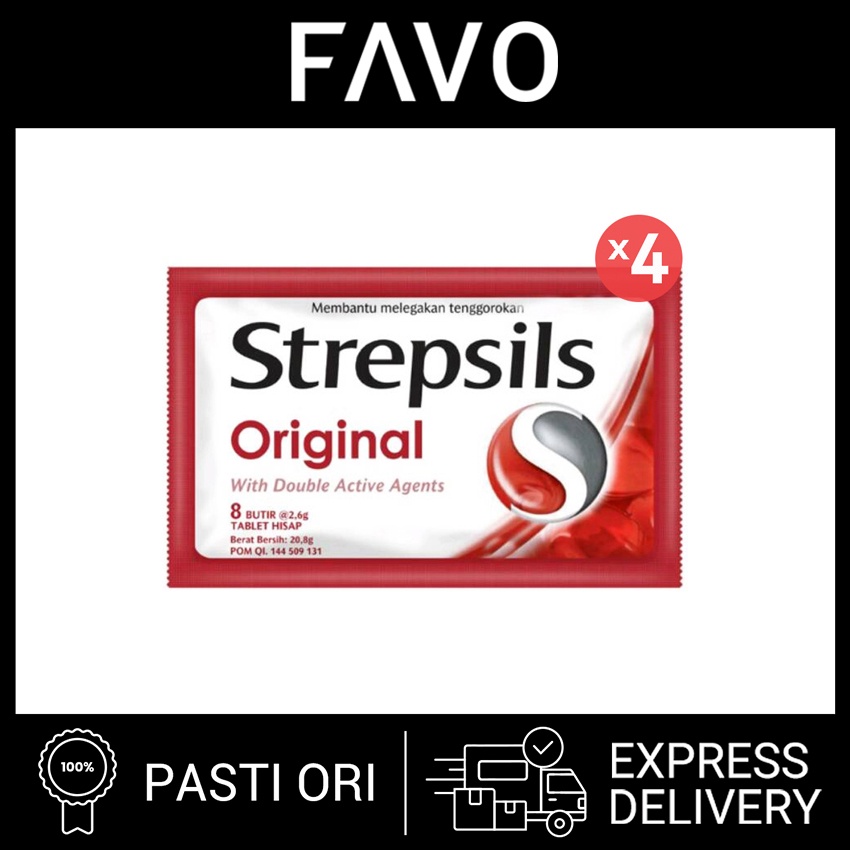 

Permen Strepsils Pelega Tenggorokan Original 8 Butir - 4 Pcs