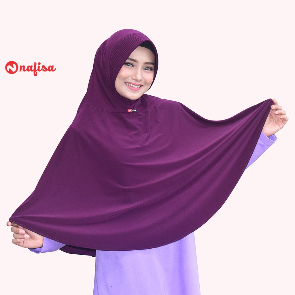 PROMO 12.12 !!!! Jilbab Instan Nafisa Nadine | Kerudung Bergo Syari Busana muslim Trend Hijab Bergo Pet Polos