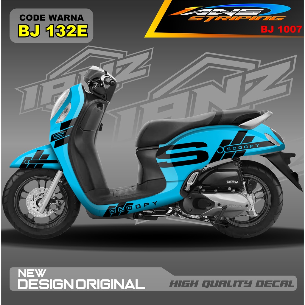 DECAL STICKER HONDA SCOOPY FULL BODY / STICKER VARIASI SCOOPY TERBARU  / STICKER SCOOPY