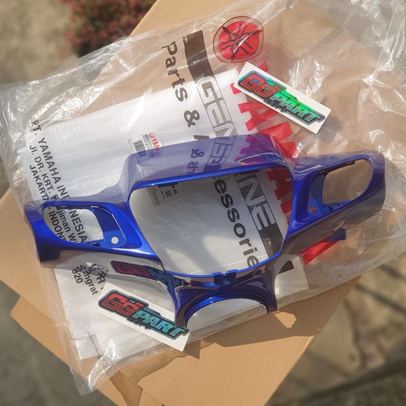 batok cover totok lampu headlamp depan biru fiz r original yamaha