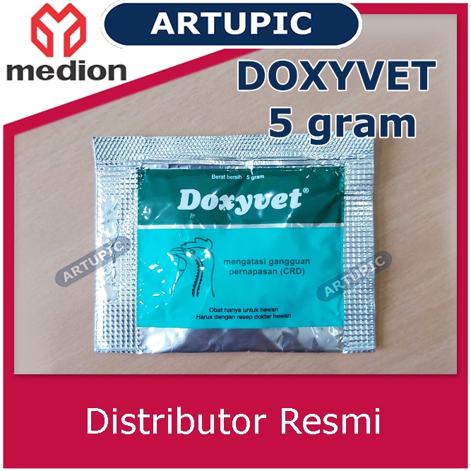 Doxyvet 5 gram Obat ayam burung ngorok CRD flu infeksi pernafasan