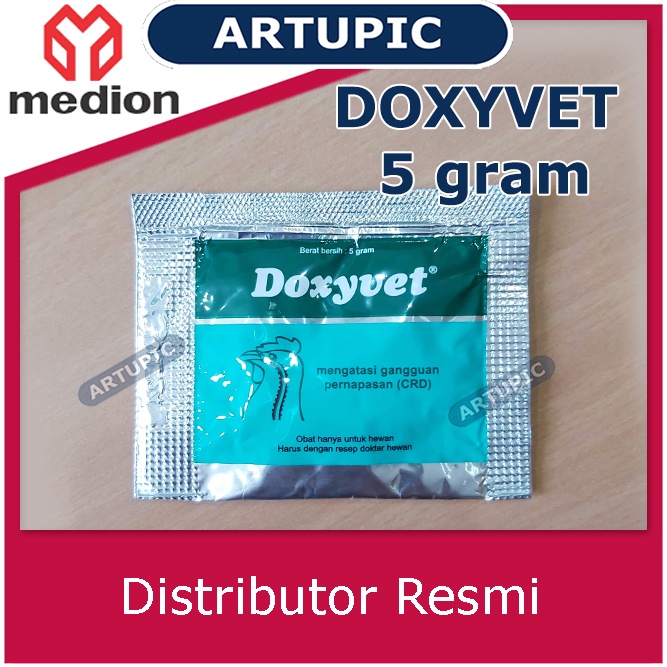 Doxyvet 5 gram Obat ayam burung ngorok CRD flu infeksi pernafasan