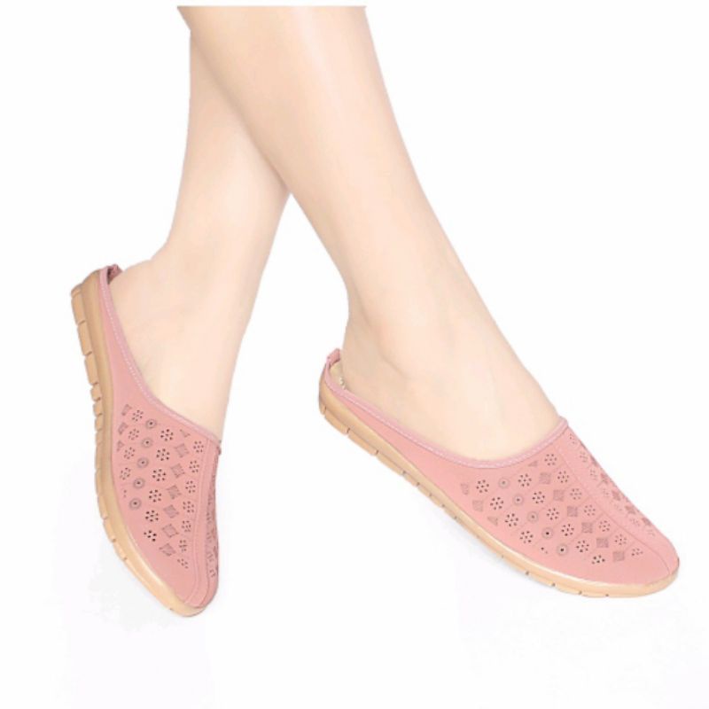 Sandal Wanita Slip On Slop / Selop Casual Murah WJ29