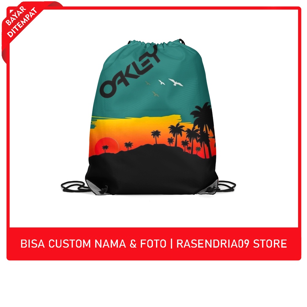 Tas Serut / String Bag OAKLEY Beach | Fullprint 3D Terbaru