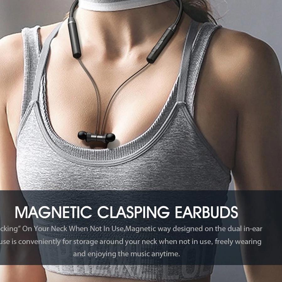 Terbagus.. Lenovo - Earphone Headset Wireless HE05 Bluetooth 5.0 Magnetic  / Lenovo Original