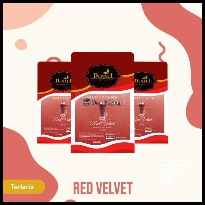 

Denali Powder Red Velvet 800 Gr | Bubuk Minuman Denali Red Velvet 800G