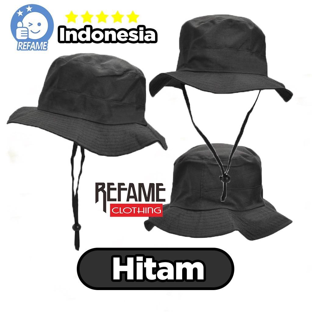 Topi Bucket Tali Gunung Topi Rimba Adventure Pria Wanita Polos