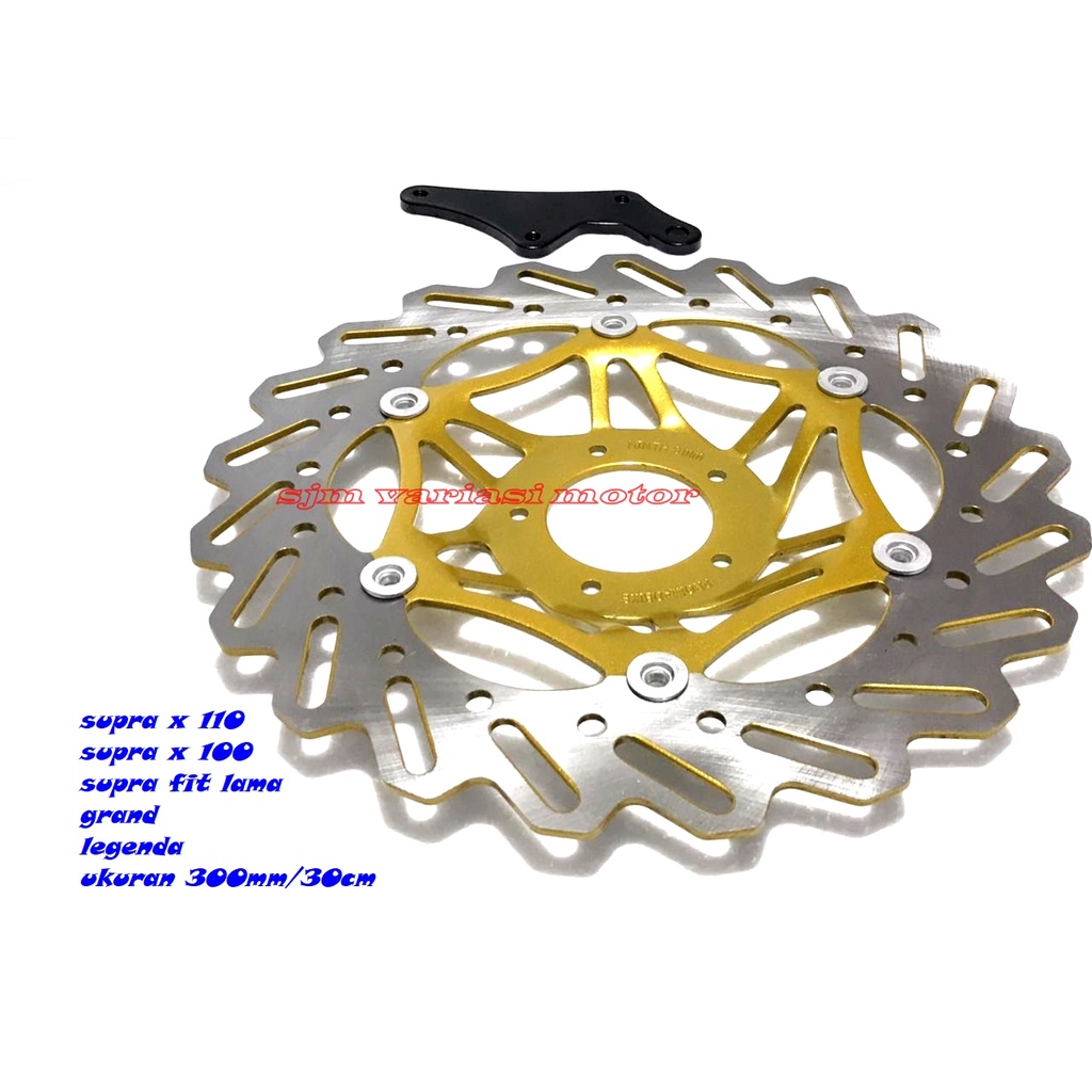 piringan cakram depan supra x supra fit grand legenda disk cakram depan 300 mm plus breket