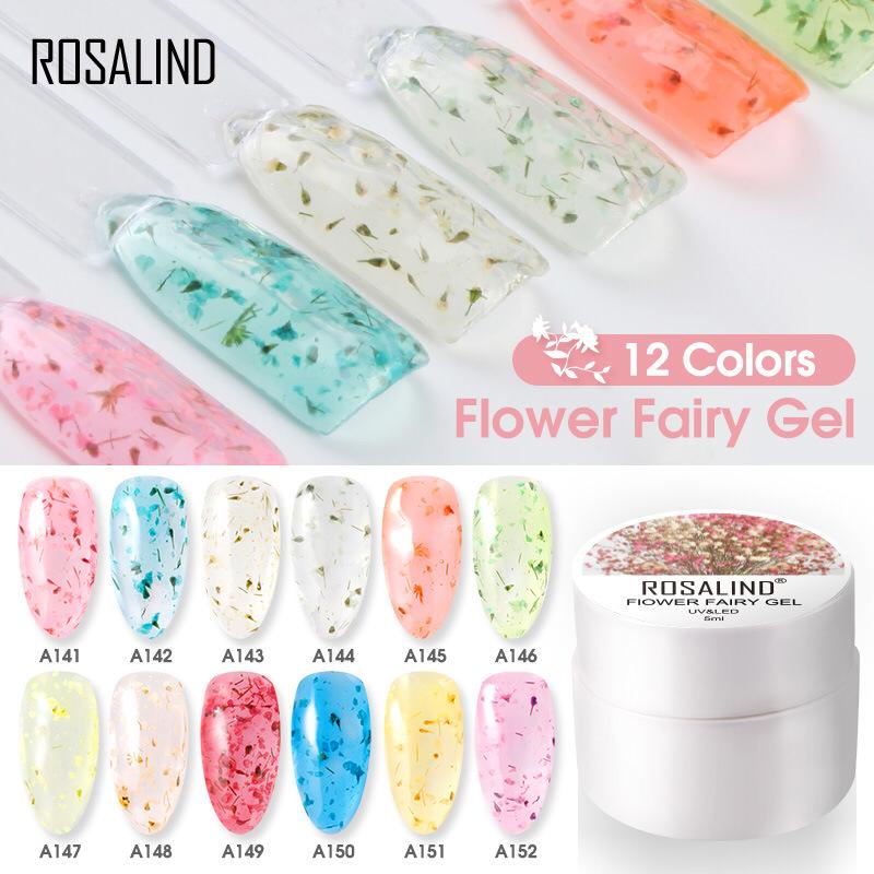 ~AB~ ROSALIND Flower Fairy Gel Nail Polish UV LED Nail Art / Kutek / Cat Kuku