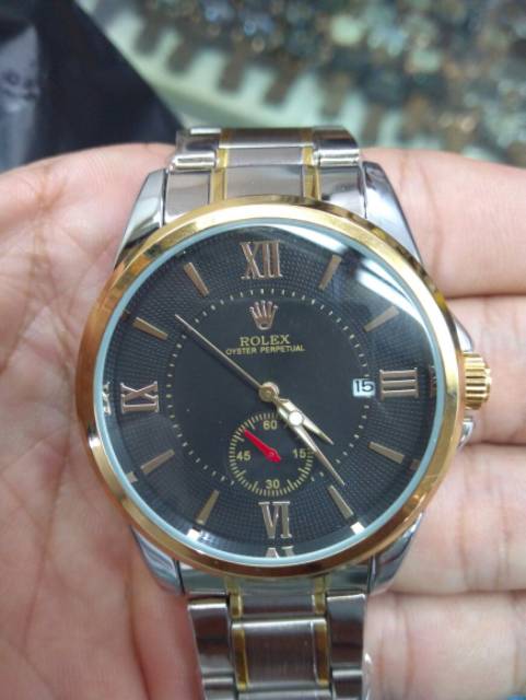 Jam Tangan Pria Rolex Romawi New Automatic Mesin