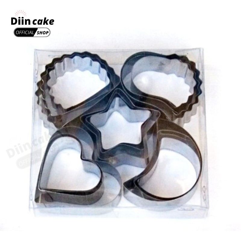 Cetakan kue kering Stainless cookies cutter 1 Set