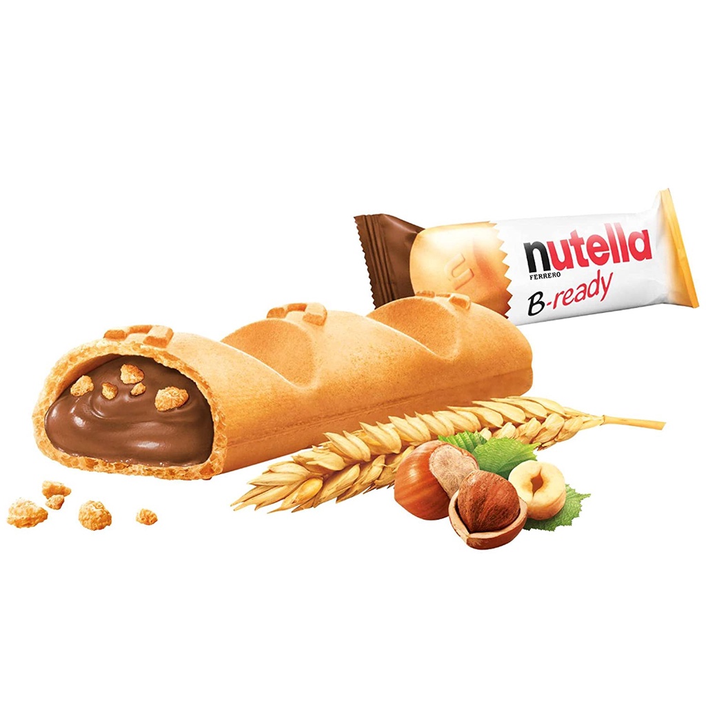 NUTELLA - BREADY/ B-READY HAZELNUT CRISPY WAFER (1 PCS) - 22 GR