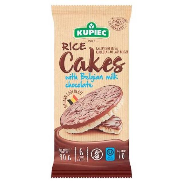 

Kupiec rice cakes with belgian milk chocolate 70gr