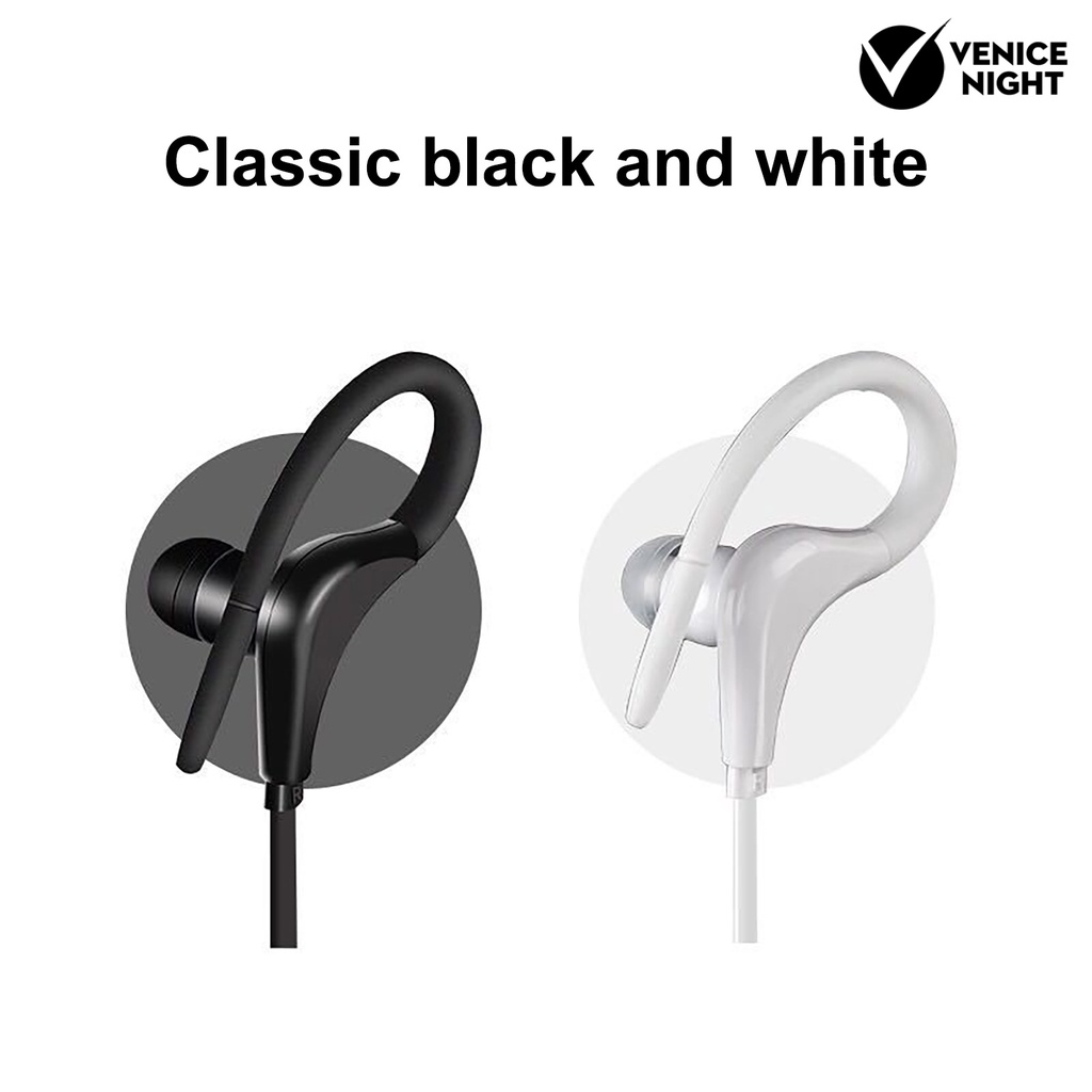 (VNEP) (Berkabel) Headset Earphone Kait Telinga Stereo Noise Reduction Nyaman Jack 3.5mm Untuk Calling