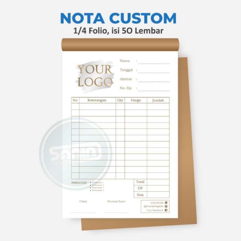 

NOTA CUSTOM ECERAN MURAH Sania - 02