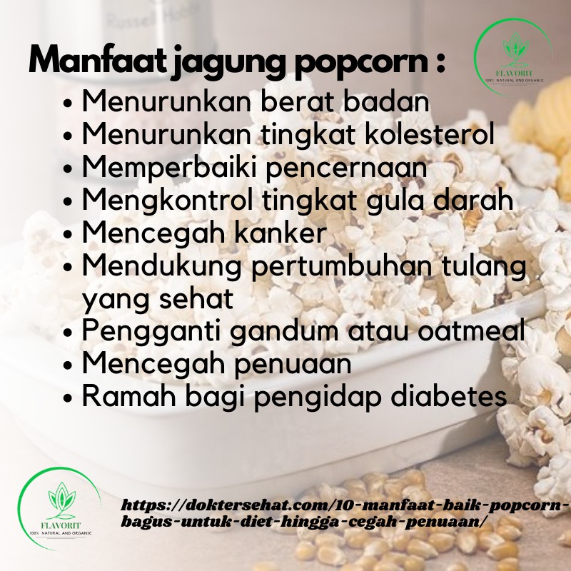 Biji Jagung Popcorn Pop Corn Popcron Makanan Ringan Mentah Premium Bahan Pokok Rempah Organik Asli